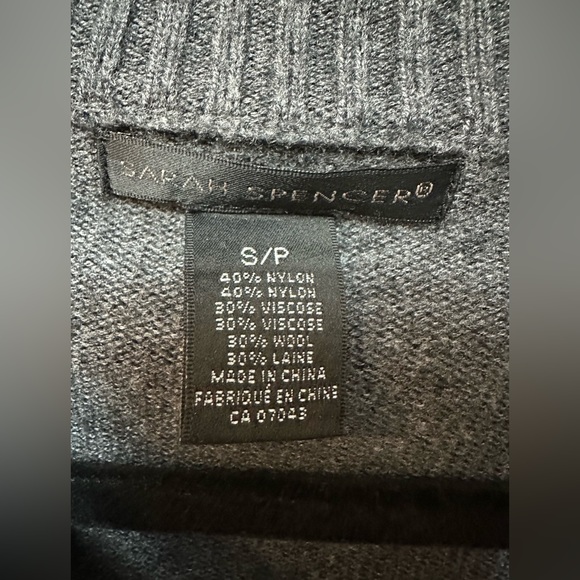 SARAH SPENCER | Ladies Small Wool Blend Long Cardigan - Picture 2 of 3